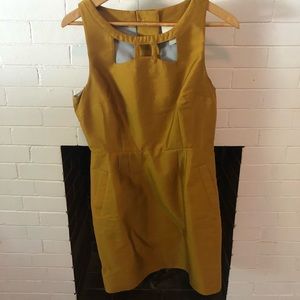 Gold anthropologie dress